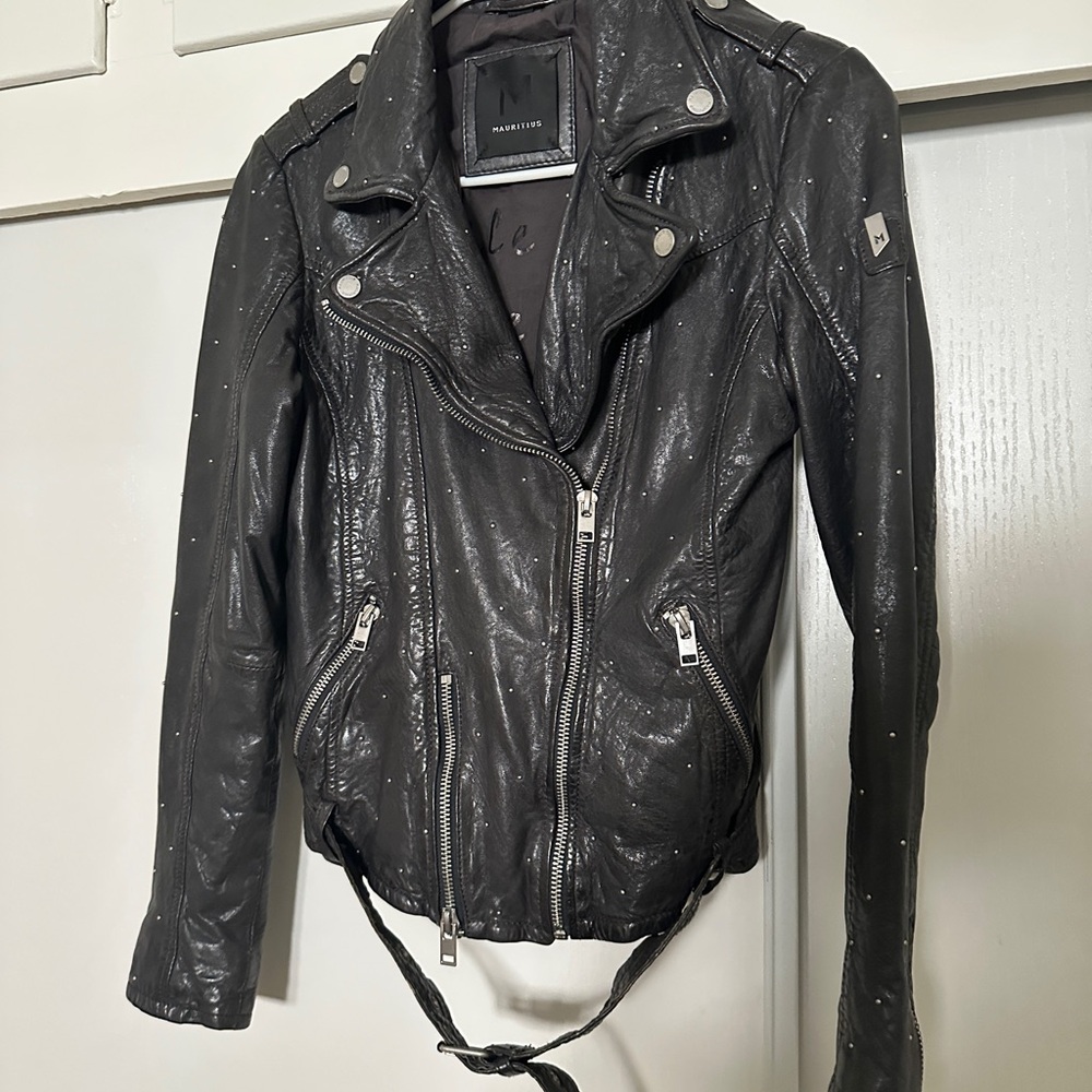 Mauritius Black Leather Jacket